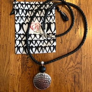 Brighton NWT Talana Long Leather Necklace